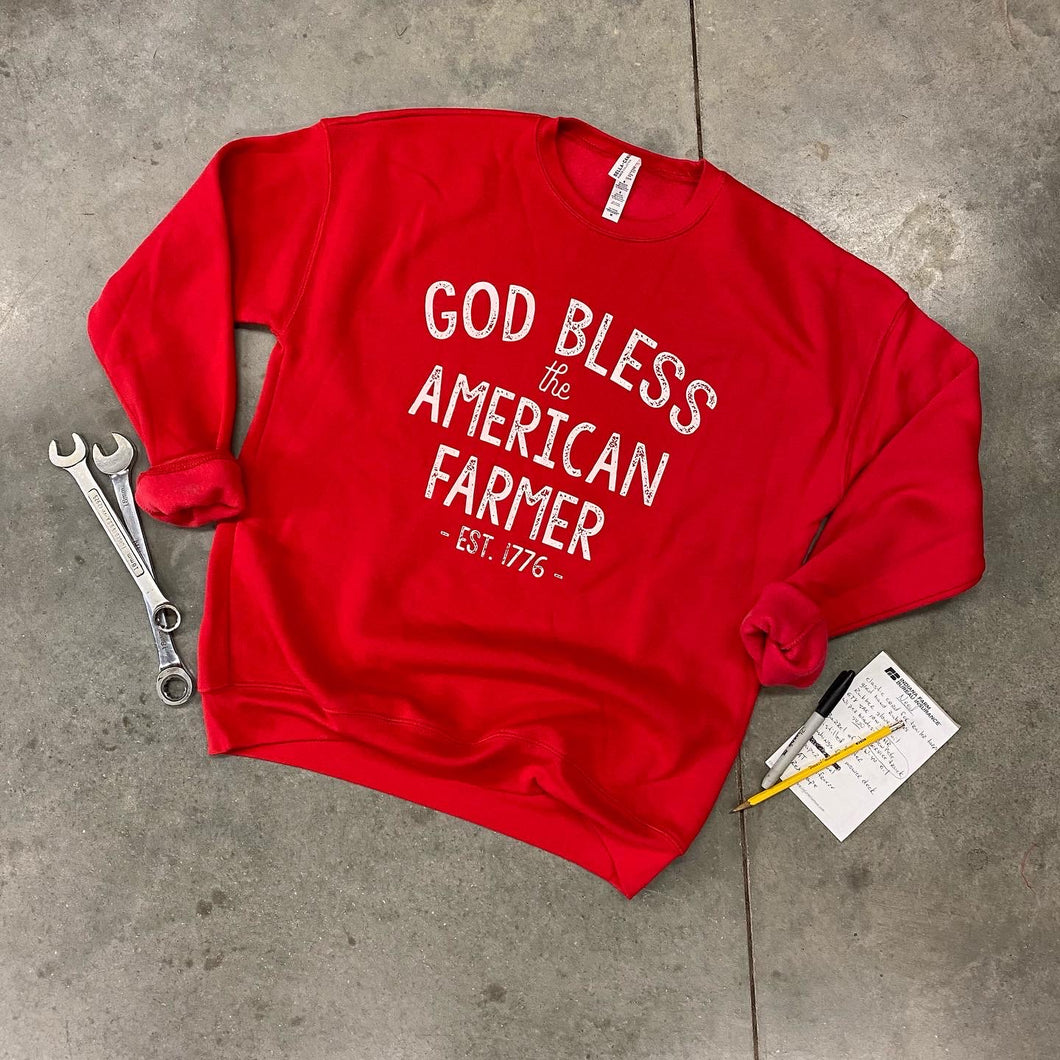 God Bless Sweatshirt - Red