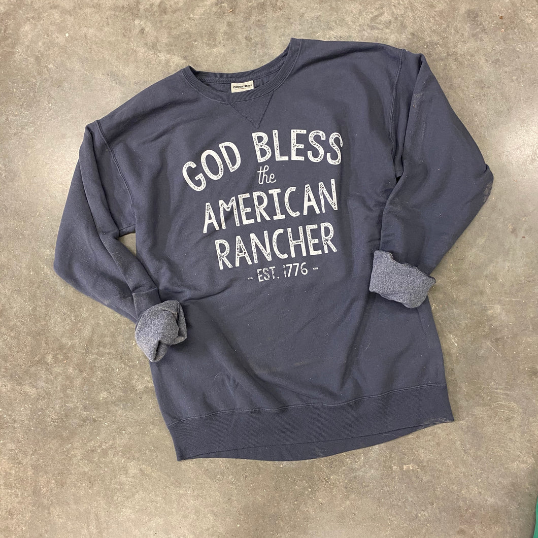 God Bless Rancher- Sweatshirt